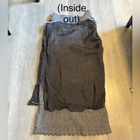 Dr. Haider Petkov Made in Vienna Fine Merino Wool Grey Pencil Midi Skirt - Picture 8 of 9